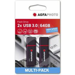 AGFAPHOTO USB 3.2 Gen 1 64GB black MP2 [Levering: 4-5 dage]
